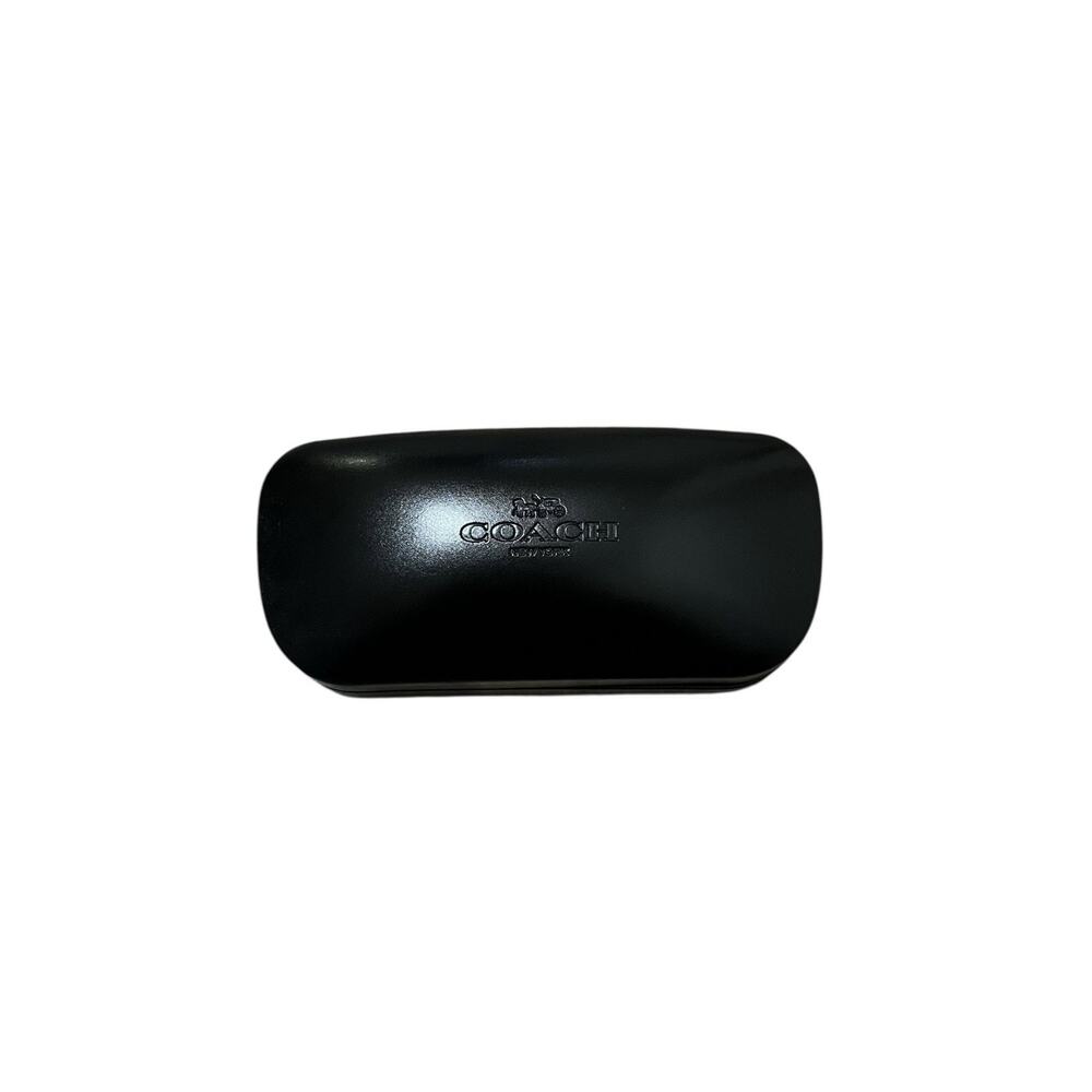 Coach Black Leather Eyeglasses Hard Shell Case